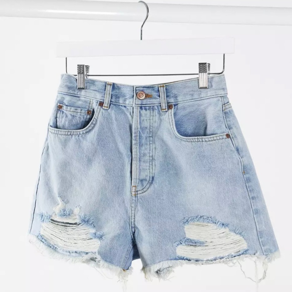 NWOT: ASOS Size 14 Distressed Denim Shorts